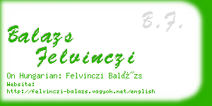 balazs felvinczi business card